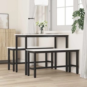 vidaXL Καθιστικό Σαλονιού 2 pcs Λευκό 100 x 32,5 x 49 εκ