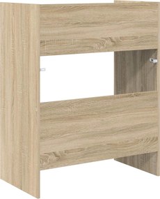 vidaXL Πίνακας DJ Sonoma Δρυς 82 x 45 x 102 εκ. Επεξεργασμένο Ξύλο