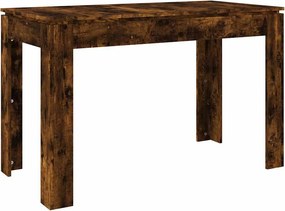 vidaXL Τραπέζι Τραπεζαρίας Καπνιστή Δρυς 120x60x76 εκ. Επεξ. Ξύλο