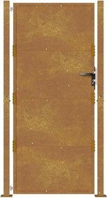 vidaXL Πόρτα Κήπου 100x175 εκ. από Ατσάλι Corten