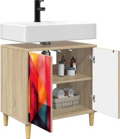 vidaXL Ντουλάπι Μπάνιου HEESCH Sonoma 60 x 40 x 60 εκ