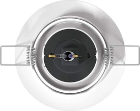 vidaXL Σποτ 12 pcs Λευκό 9 x 9 x 2.5 εκ. Μέταλλο