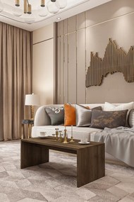 Stewehome Τραπέζι σαλονιού ορθογώνιο μοντέρνο 44x90 cm