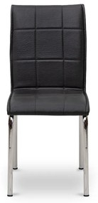 Καρέκλα τραπεζαρίας Pitt Megapap Pu/μέταλλο χρώμα μαύρο 39x51x88εκ. - GP032-0004,4