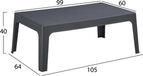 ΣΕΤ ΣΑΛΟΝΙ ΕΞ.ΧΩΡΟΥ 4ΤΜΧ SLEEK HM21268.10 ΓΚΡΙ ΠΟΛΥΠΡΟΠΥΛΕΝΙΟ