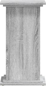 vidaXL Βάσεις Φυτών Γκρι Sonoma 33x33x60 εκ. Επεξεργασμένο Ξύλο
