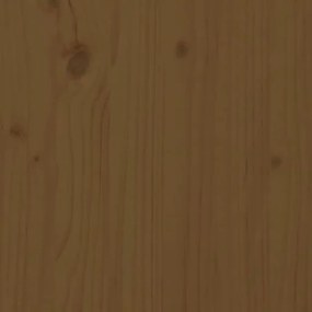 Ζαρντινιέρα με Ράφι Μελί 82,5x82,5x81 εκ. από Μασίφ Ξύλο Πεύκου - Καφέ
