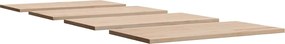 vidaXL Επιφάνειες Τραπεζιού Ορθογώνιες 4τεμ. 100x50x2,5εκ. Μασίφ Πεύκο