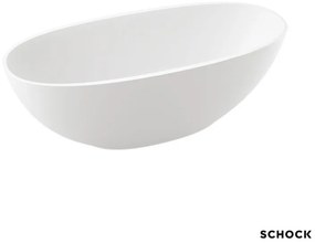Schock Vista Mineralicast Μπανιέρα Ελεύθερης Τοποθέτησης 160x70εκ 185Lt White Matt