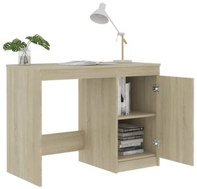 vidaXL Γραφείο Χρώμα Sonoma Δρυς 100 x 50 x 76 εκ. από Επεξ. Ξύλο