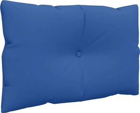 vidaXL Μαξιλάρια Παλέτας 2 τεμ. Μπλε Ρουαγιάλ Υφασμάτινα