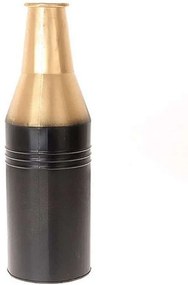 Βάζο Μπουκάλι 012.862259533 16,8x67,2cm Black-Gold Metal