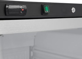 Fridge - 600L - Black - with Glass Door