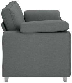 vidaXL Καναπές με μαξιλάρι Σκούρο γκρι 180 x 77 x 82 εκ ύφασμα