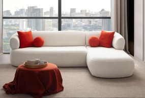 Corner Sofa Roma Right - White White