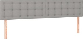vidaXL Κεφαλάρια Αν. Γκρι 160x5x78/88 εκ. Ύφασμα
