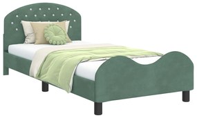 vidaXL Κρεβάτι Παιδικής Κρεβατοκάμαρας με Κεφαλάκι Θαλασσί 80 x 200 cm