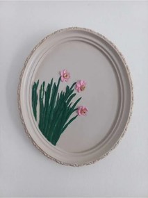 Stewehome οβάλ διακοσμητικό τοίχου από πέτρα 21x17 cm