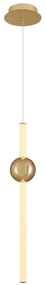 Φωτιστικό Οροφής 414LRC1944 Φ10x120cm Led 3500lm 30W 3000K Gold Opviq
