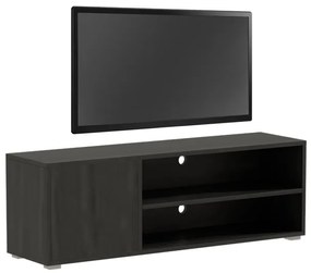 Έπιπλο τηλεόρασης Ellon pakoworld μελαμίνης μαύρο 120x40x41εκ.