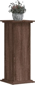 vidaXL Βάσεις Φυτών Καφέ Δρυς 33x33x80 εκ. Επεξεργασμένο Ξύλο