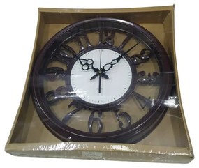 Ρολόι τοίχου - 316Α2 - 878732 - Dark Brown-878732_dbr