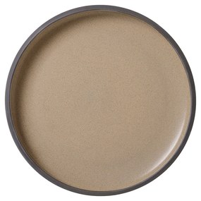 Πιάτο Stoneware Ρηχο Taupe Dusty Beige 22εκ. Ν.2170 - ID Fine - 6 ΤΜΧ