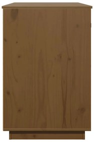 vidaXL Γραφείο Καφέ Μελί 95 x 50 x 75 εκ. από Μασίφ Ξύλο Πεύκου