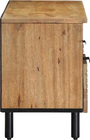 vidaXL Ντουλάπι τηλεόρασης καφέ 100x33x46 cm μασίφ ξύλο Mango