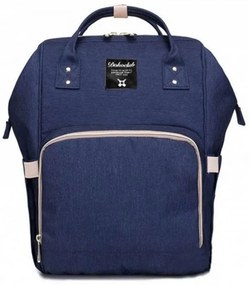 Τσάντα Μωρού Πλάτης B-303 39x18x24cm Blue-Beige Doko Club Ύφασμα