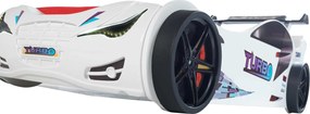Κρεβάτι παιδικό Turbo-Λευκό - 109.00Χ215.00Χ73.00cm