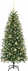 vidaXL Τεχνητό Χριστουγεννιάτικο Δέντρο Πράσινο 150 cm ΠΕ και PVC