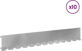vidaXL Περίγραμμα γκαζόν 10 τμχ. 102 x 15 x 4 εκ.