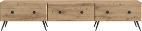vidaXL Ντουλάπι TV Artisan Δρυς 147 x 34,5 x 30 εκ Επεξεργασμένο Ξύλο