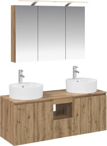vidaXL Σετ Ντουλαπιών Μπάνιου 4 pcs Artisan Δρυς Επεξεργασμένο Ξύλο