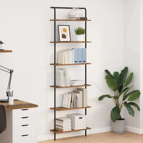 vidaXL Ράφι Βιβλίων 6 επιπέδων 60 x 24 x 203 εκ Επεξεργασμένο ξύλο