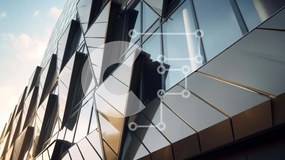 Intra Συλλεκτικό Ξύλινο Παζλ Plywood  4mm - Σύγχρονο κτήριο από γυαλί και μέταλλο Σε Ξύλινο Κουτί - Διαστάσεις Puzzle: 10x10 cm – 25 κομμάτια