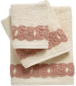 Πετσέτες Daily 0733 (Σετ 3τμχ) Ecru Das Home Σετ Πετσέτες 70x140cm 100% Cotton