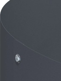 vidaXL Δακτύλιος γλάστρας 5 pcs Ανθρακί 120 x 120 x 20 εκ.