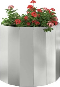 vidaXL Γλάστρα Ασημί 60 x 30 x 50 εκ. Επικαλυμμένος Χάλυβας