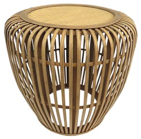 Τραπέζι Bamboo Natural Art Et Lumiere Φ43x46εκ. 14833