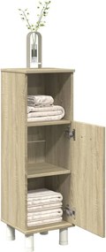 vidaXL Ντουλάπι Μπάνιου Sonoma Δρυς 30,5x30x95 εκ. Επεξεργασμένο Ξύλο