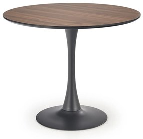 Τραπέζι Houston 1411, Καρυδί, Μαύρο, 73cm, 15 kg, Ινοσανίδες μέσης πυκνότητας, Μέταλλο | Epipla1.gr