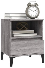 vidaXL Κομοδίνο Γκρι Sonoma 40x35x50 εκ.