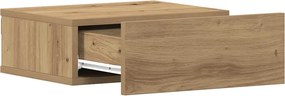 vidaXL Κομοδίνα Κρεμαστά Καφέ Δρυς 40x31x27 εκ. Επεξεργ. Ξύλο