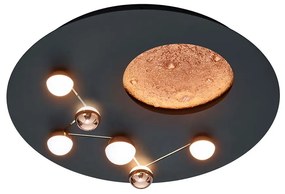 Φωτιστικό Οροφής Trio Lighting Zodiac 644810132 Μαύρο Ματ