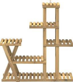 vidaXL Βάση φυτών Λευκός Χρωματισμός 95 x 25 x 101,5 εκ.