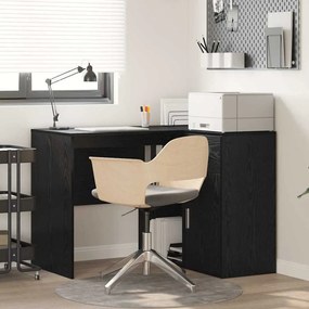 vidaXL Γραφείο Γωνίας Μαύρης Βελανιδιάς 102x88x75 cm Επεξεργασμένη Ξυλεία
