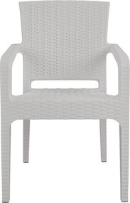 Καρέκλα Κήπου ArteLibre Λευκό Rattan 58x55x87cm