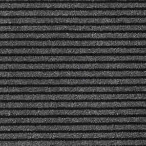 vidaXL Στρώμα πόρτας Ριγέ μαύρο και γκρι 90x150 cm